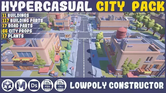 3D Hypercasual City Pack