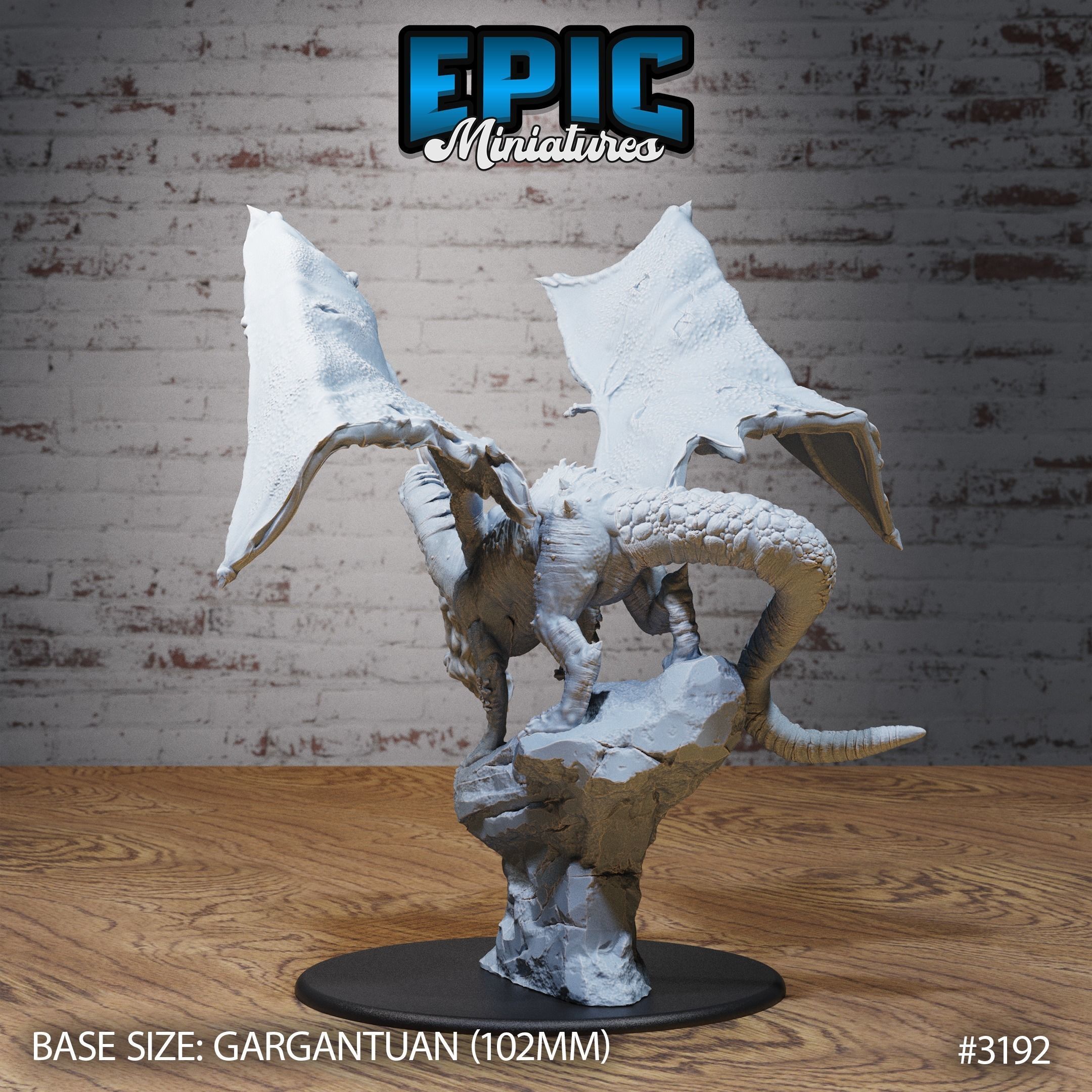 Shadow Dragon Set - DnD Tabletop Miniature 3D Model 3D print model_6
