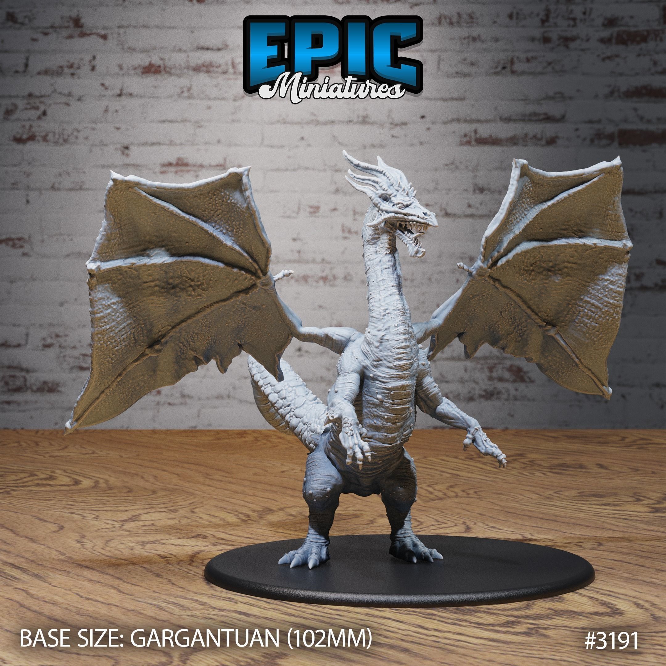 Shadow Dragon Set - DnD Tabletop Miniature 3D Model 3D print model_3