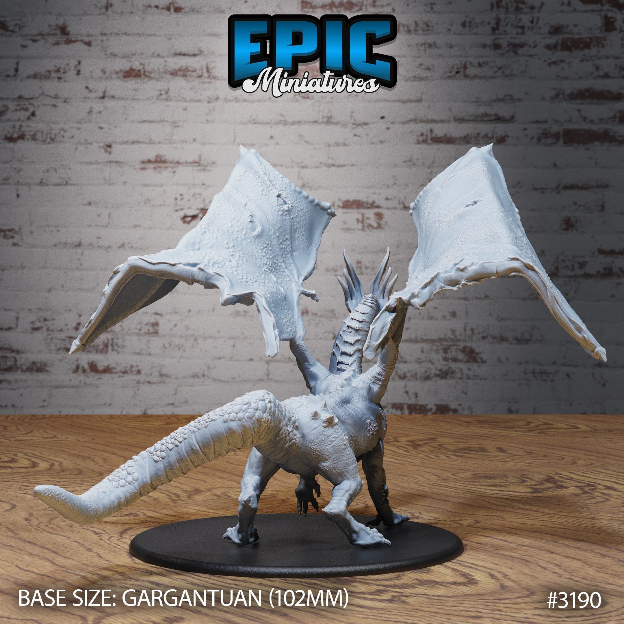 Shadow Dragon Set - DnD Tabletop Miniature 3D Model 3D print model_2
