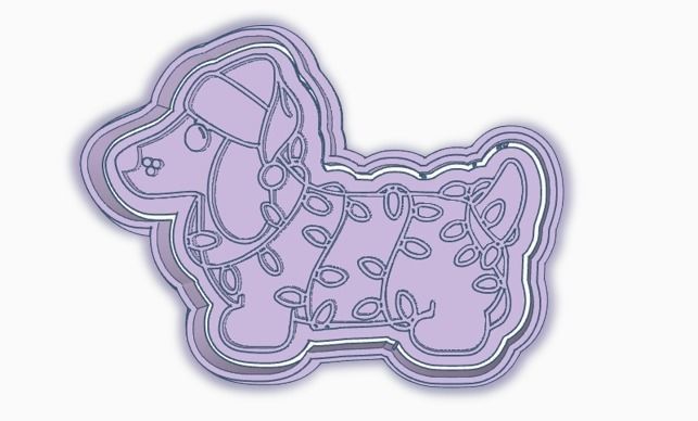 SET X 3 CORTANTES NAVIDAD COOKIES GALLETA GALLETITAS 3D print model_2