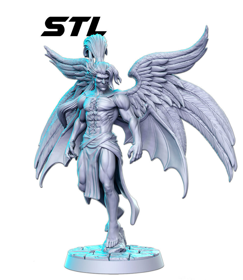 Kefka Third Form Final Fantasy 32mm Pre-supported 3D print model_1