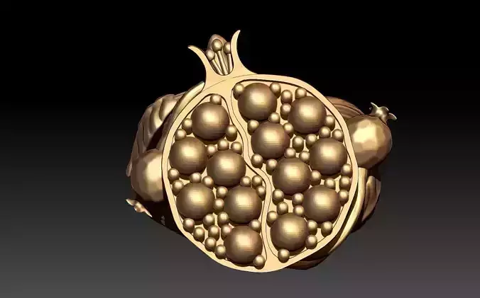 POMEGRANATE RING 3D print model