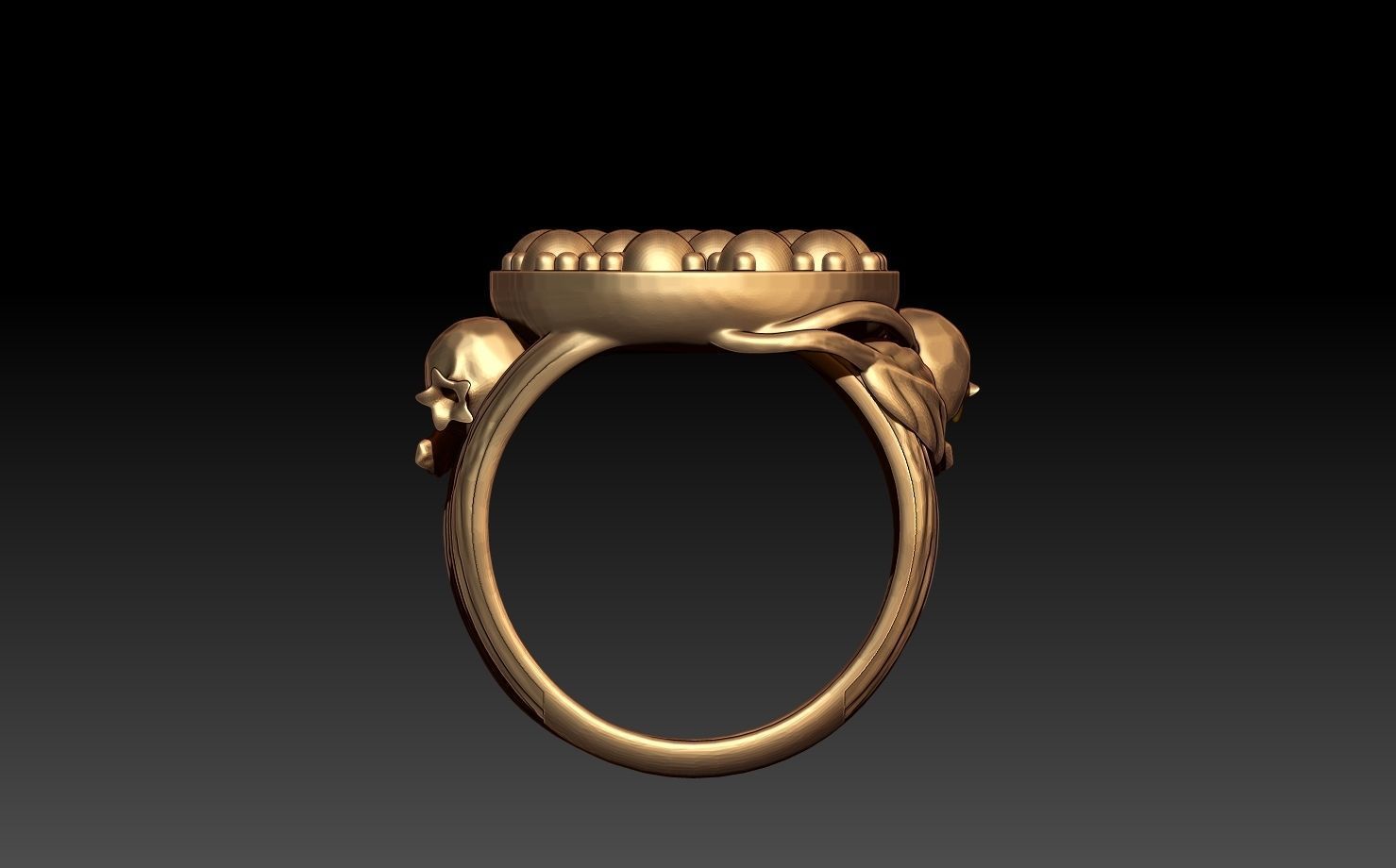 POMEGRANATE RING 3D print model_1