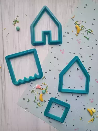 SET CORTANTE CASITA JENGIBRE 1 y 2 NAVIDAD COOKIES 3D print model