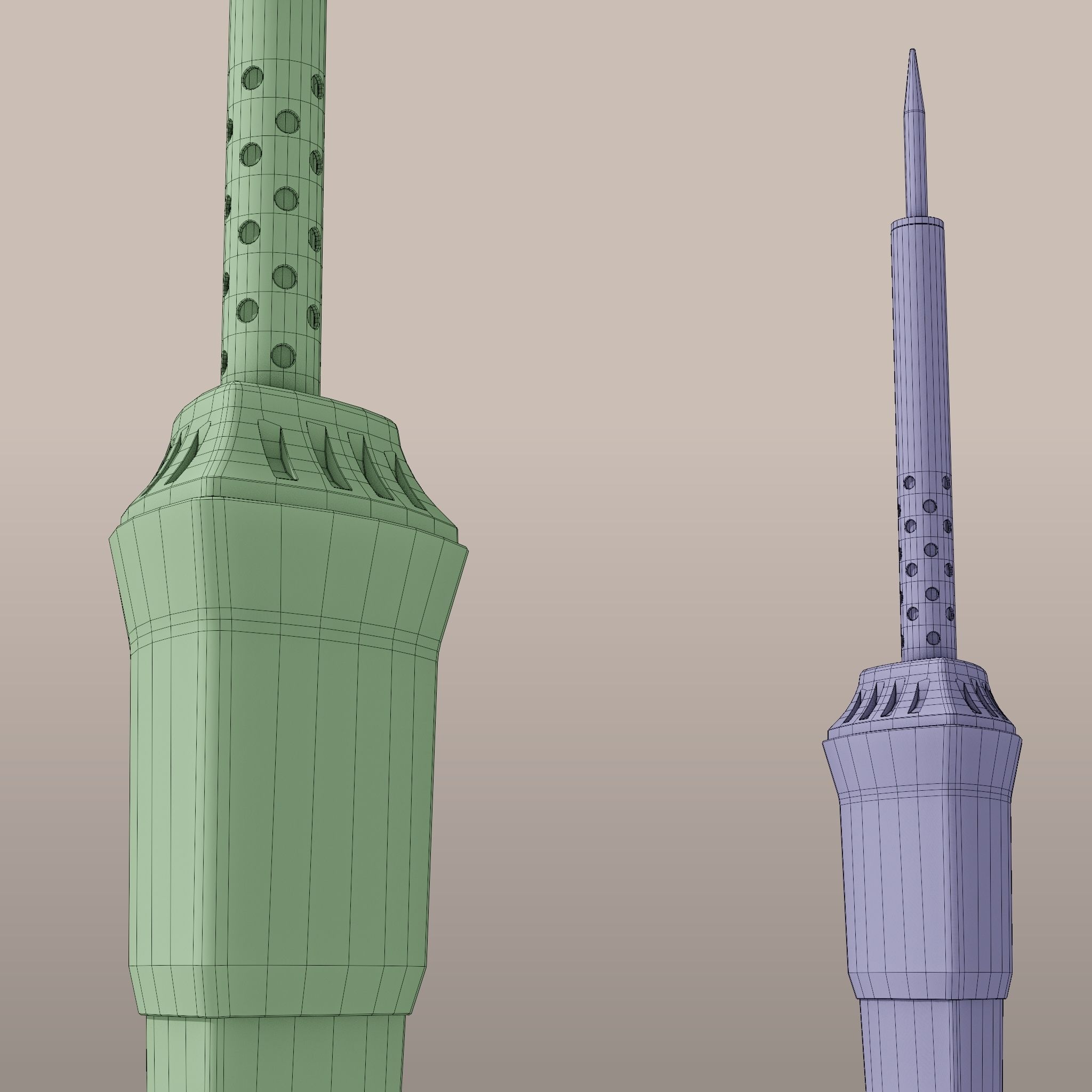 Soldering Iron Low-poly 3D model_9