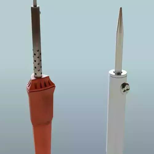 Soldering Iron Low-poly 3D model