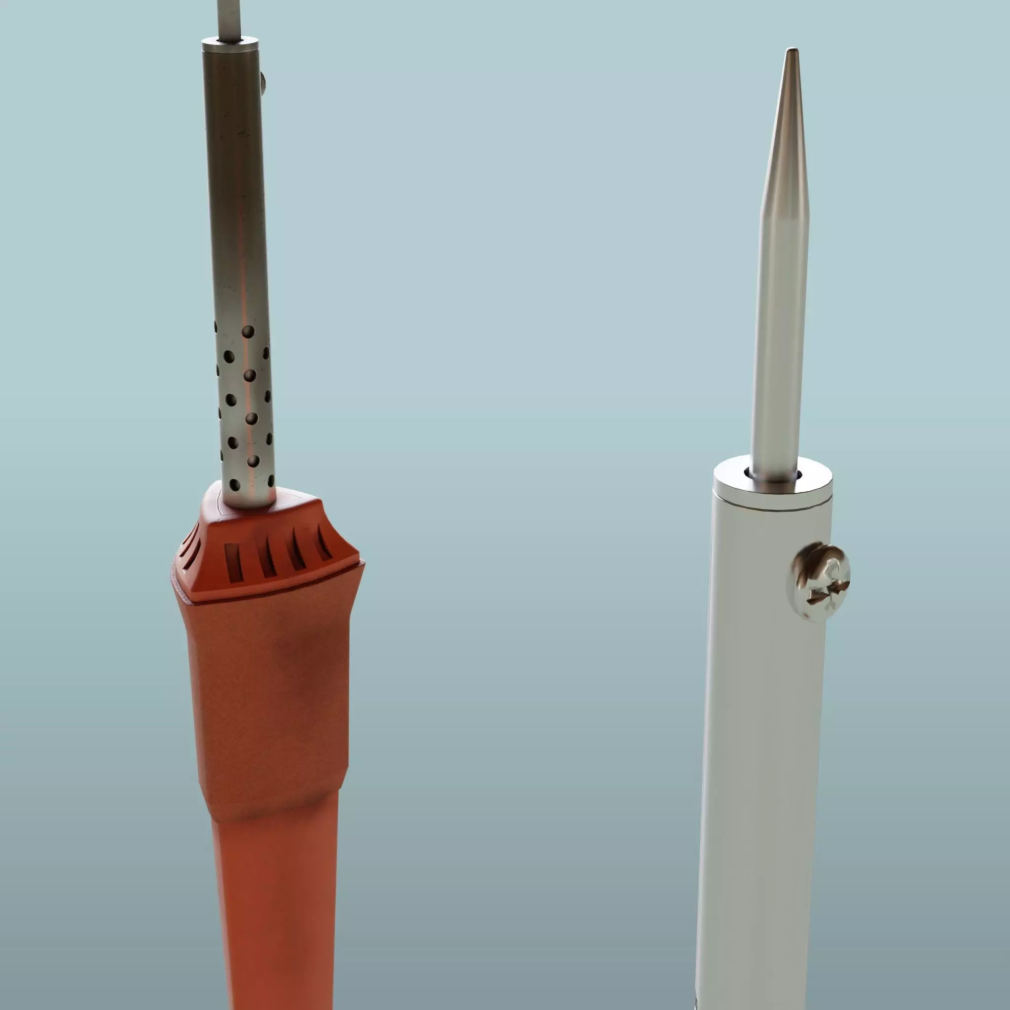 Soldering Iron Low-poly 3D model_0