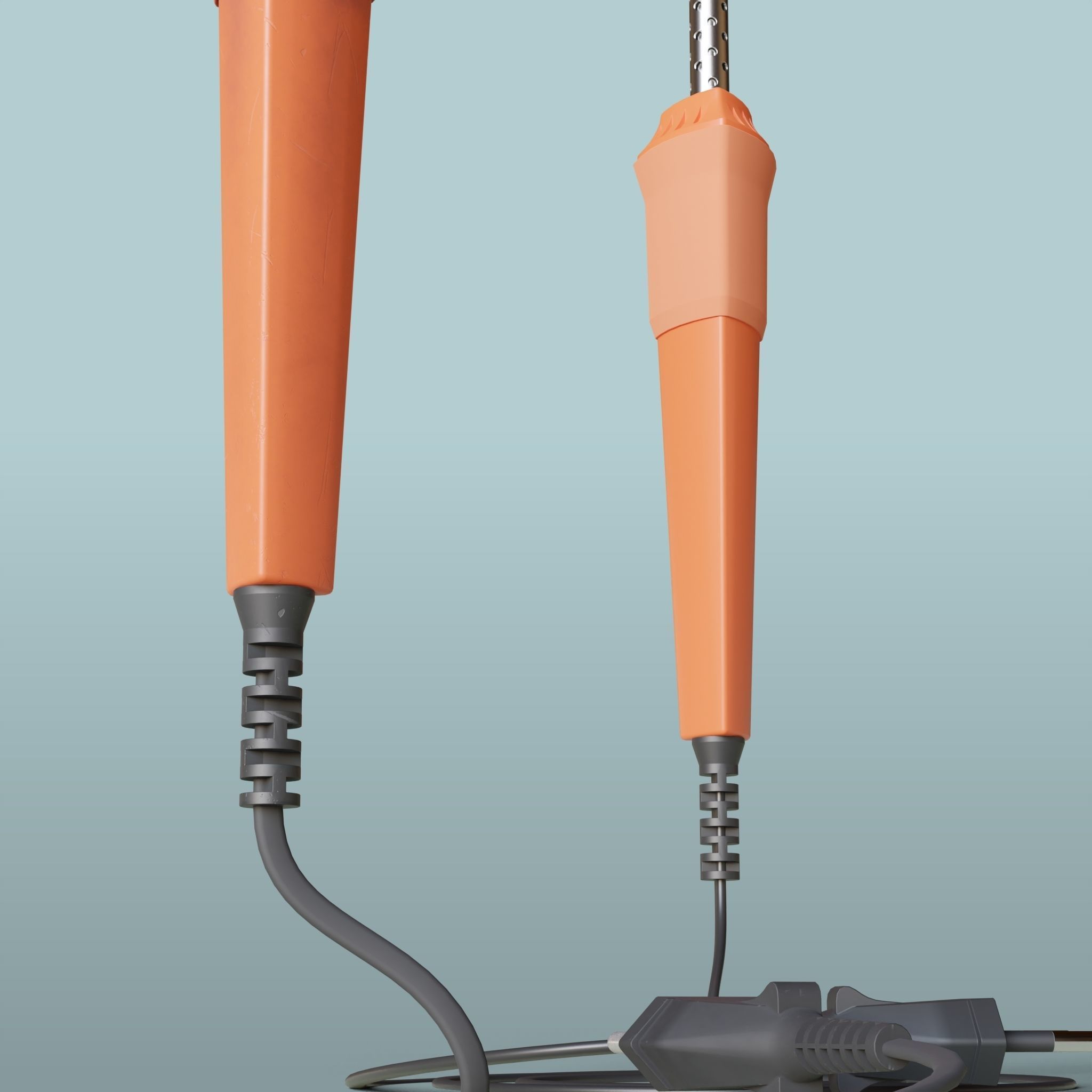 Soldering Iron Low-poly 3D model_5