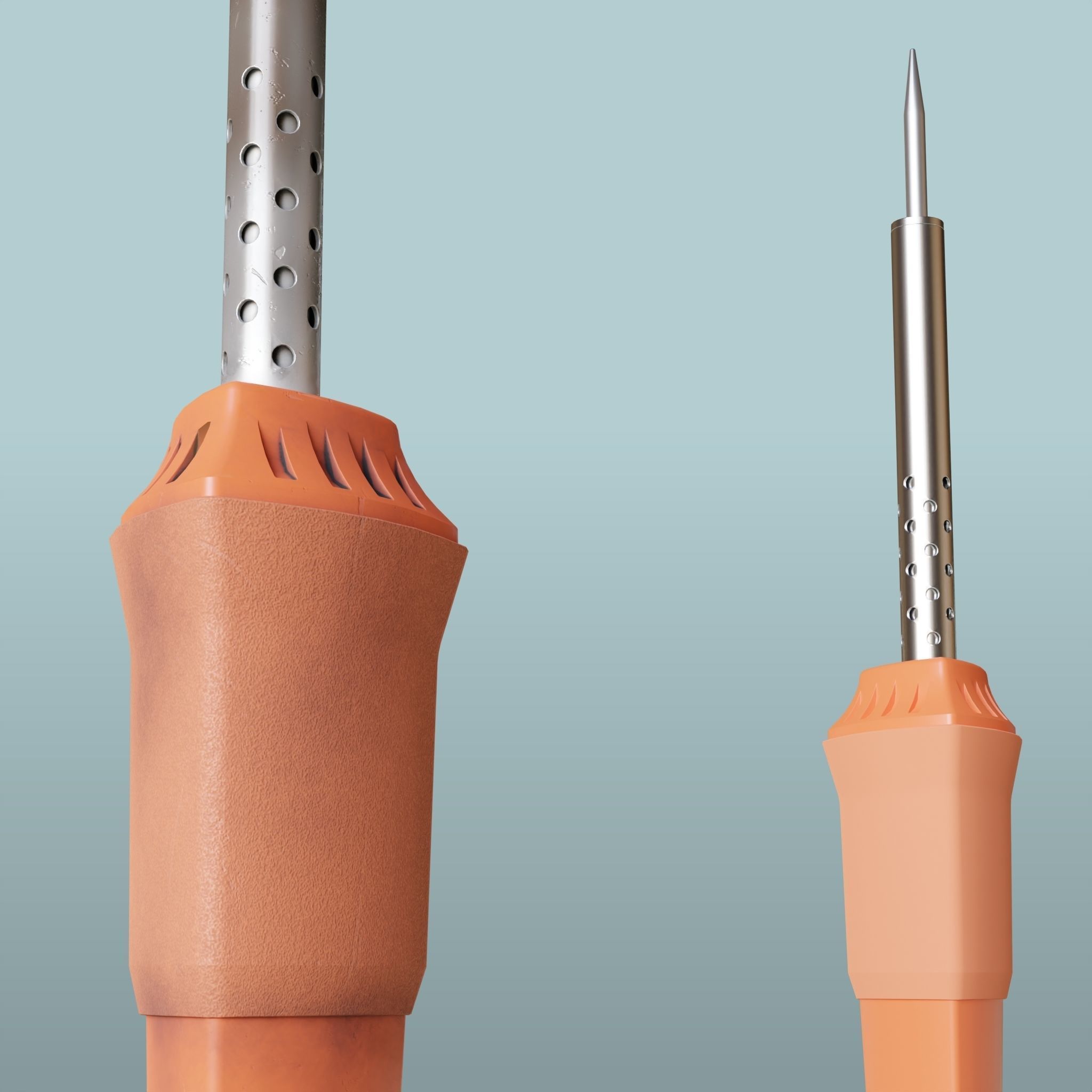 Soldering Iron Low-poly 3D model_4