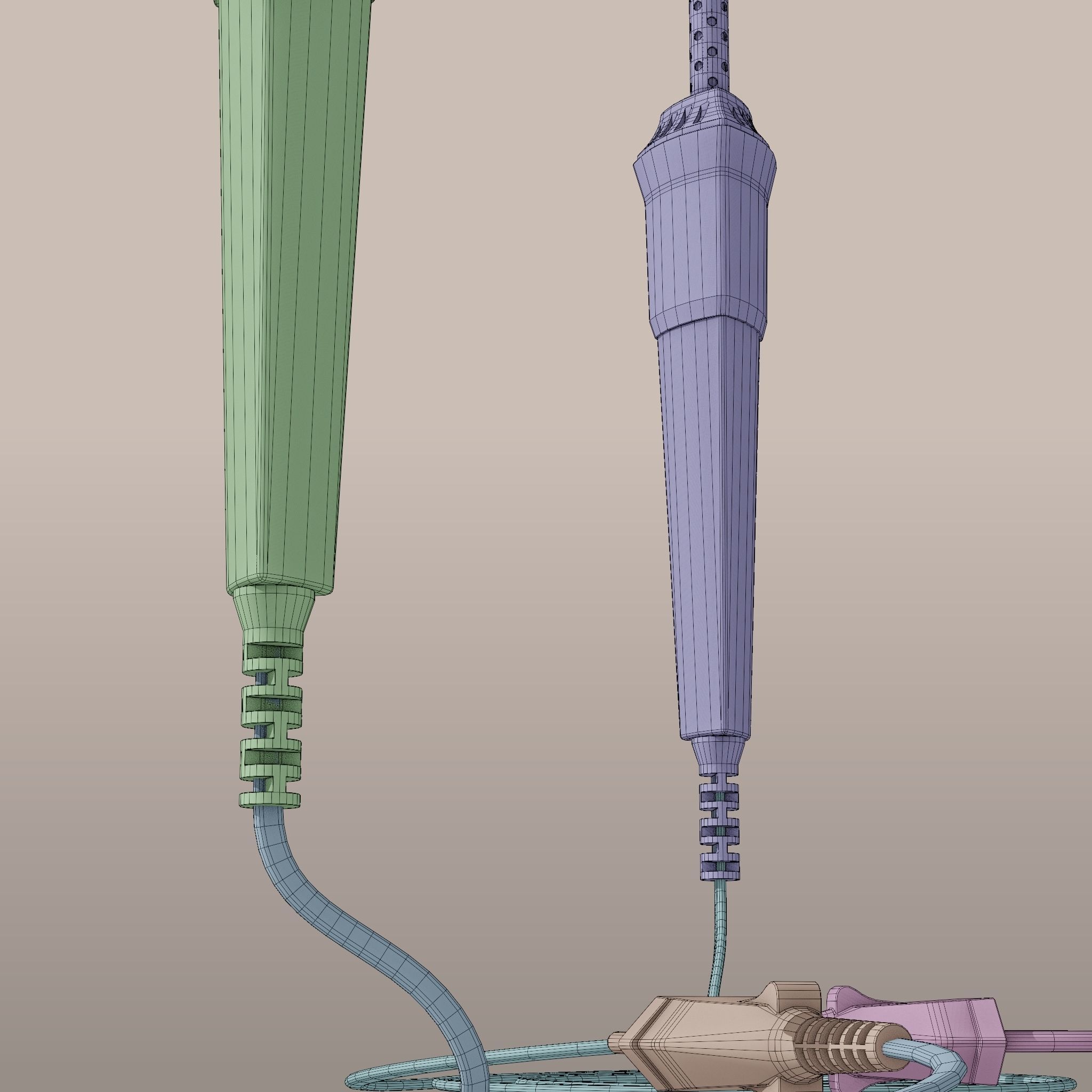 Soldering Iron Low-poly 3D model_11