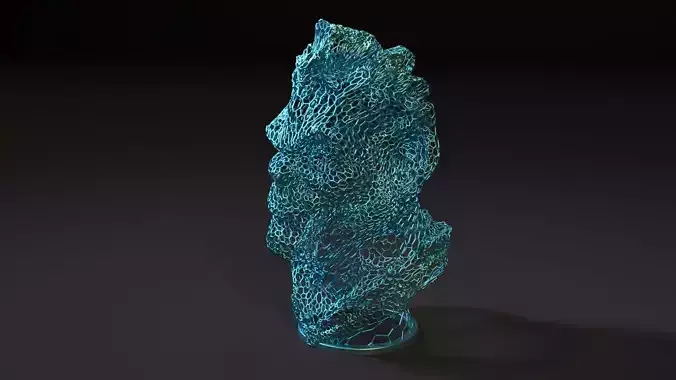 Orc bust 3D print model