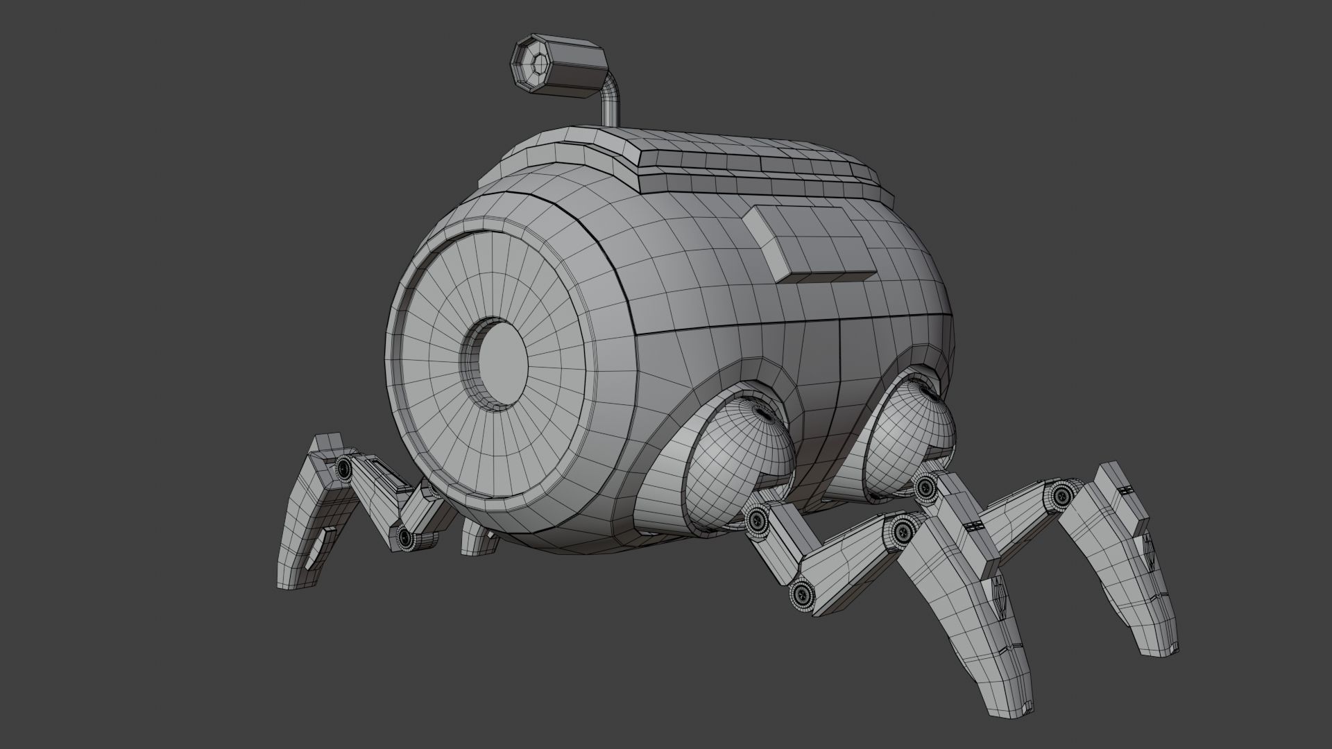 Sci-fi Robot 3d Model by Nikdox 3D model_16