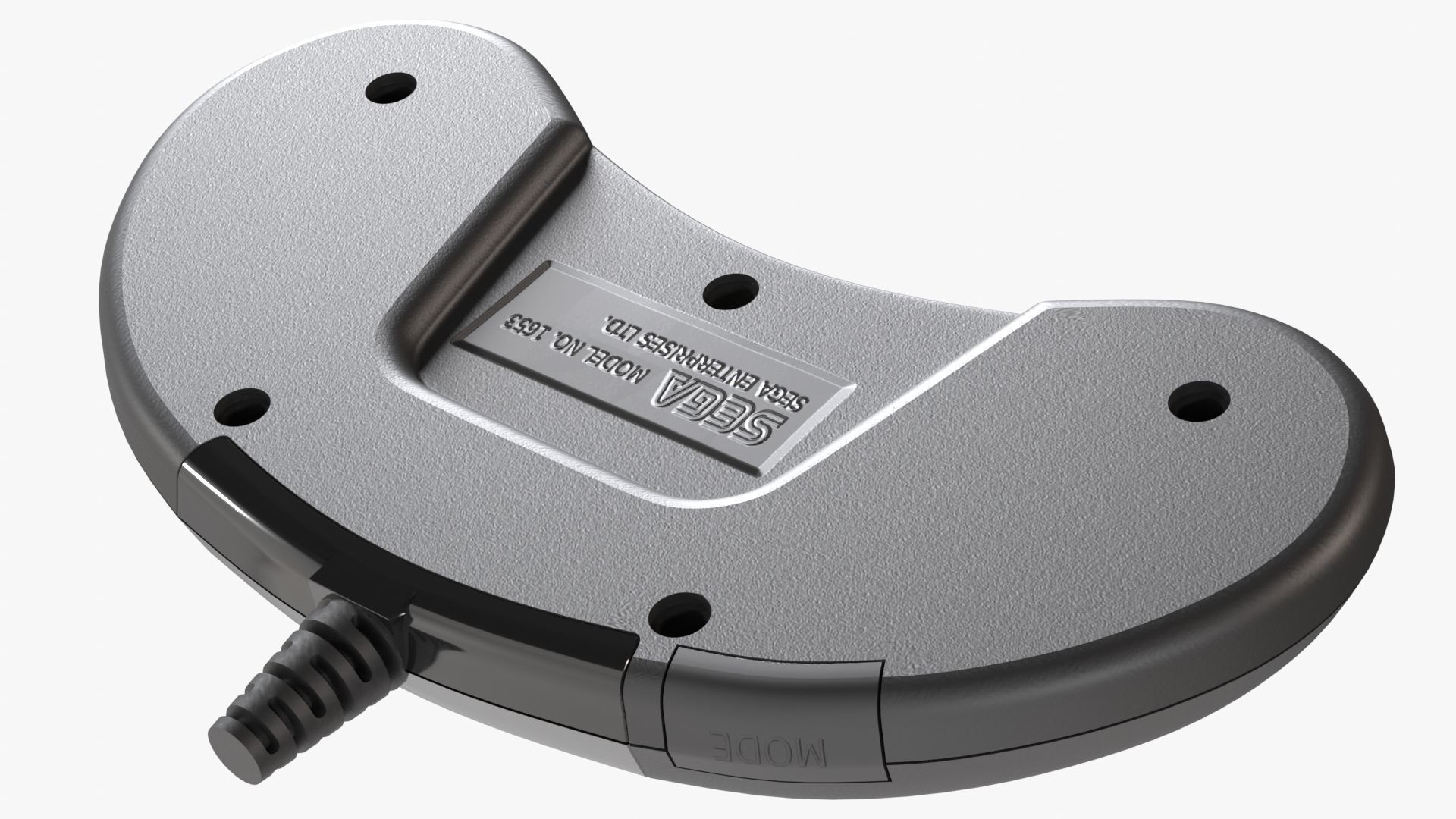 Sega Mega Drive Genesis Six Button Controller Low-poly 3D model_6