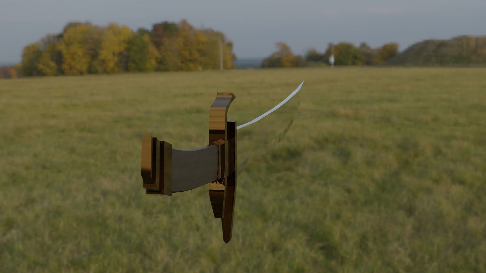 Fantasy Sword  Free 3D model_2