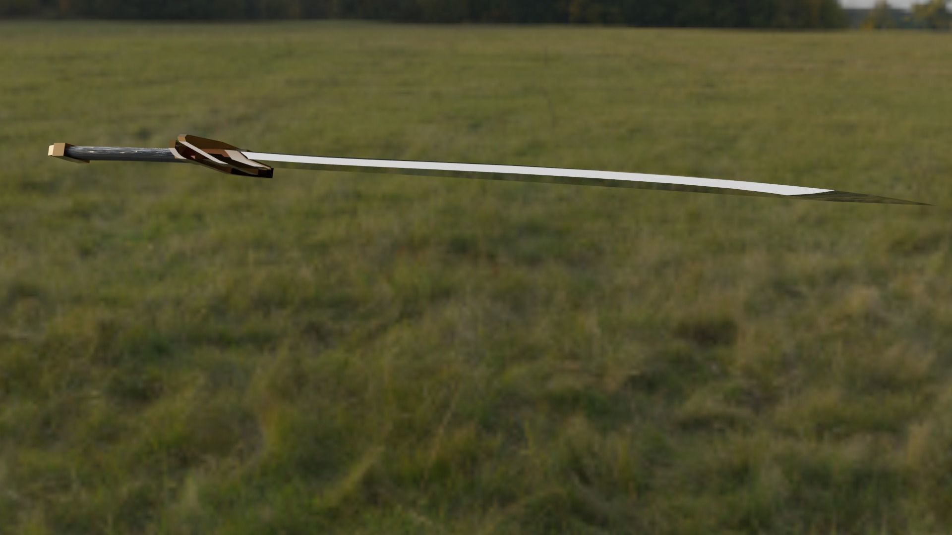 Fantasy Sword  Free 3D model_4