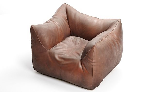 Le Bambole Lounge Chair B and B 3D model 2