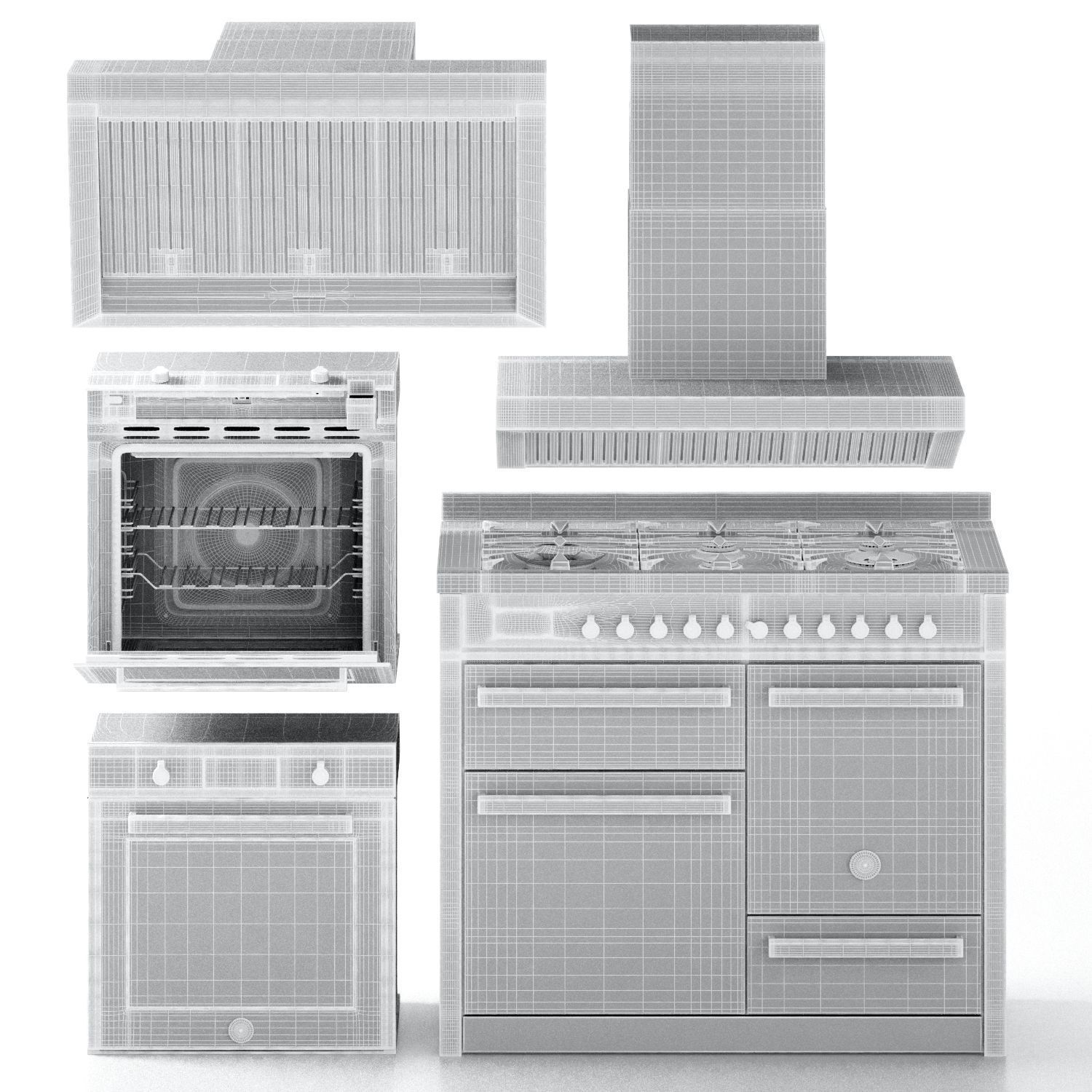 Bertazzoni Professional Series Collection 3D model_10