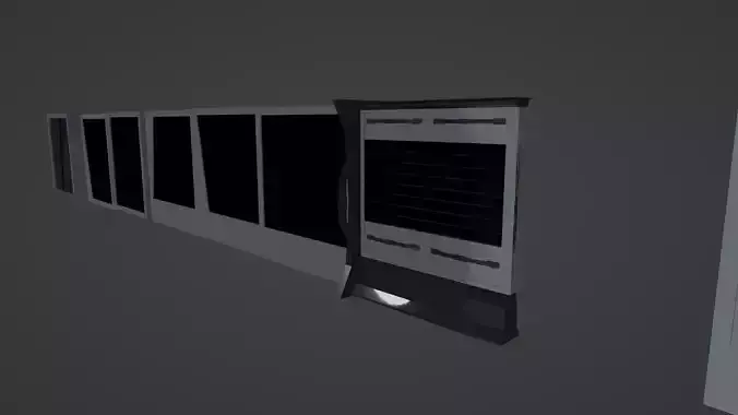 Sifi Wall Free low-poly 3D model