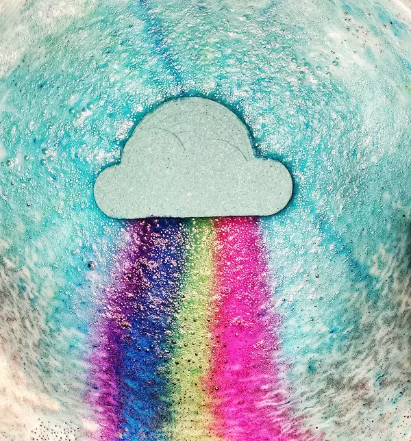 Bath Bomb Mold Digital File Rainbow Cloud 3D print model_0
