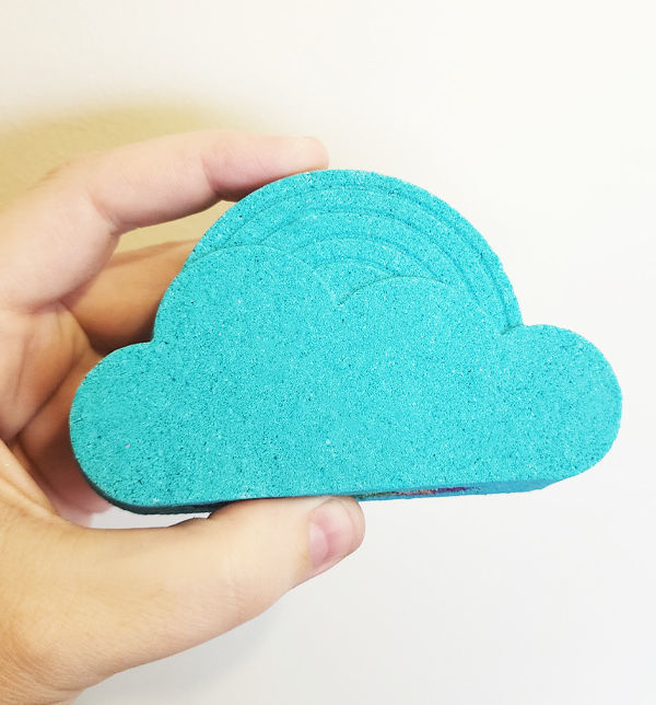 Bath Bomb Mold Digital File Rainbow Cloud 3D print model_1