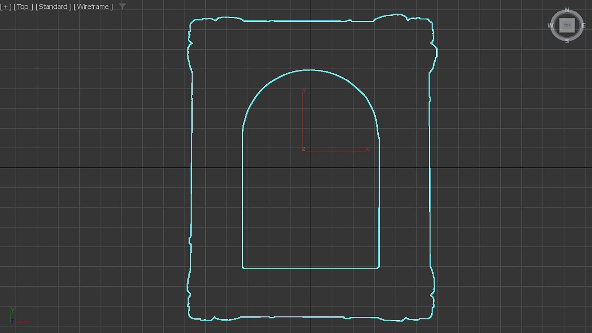 Painting Frame 2 Low-poly 3D model_3