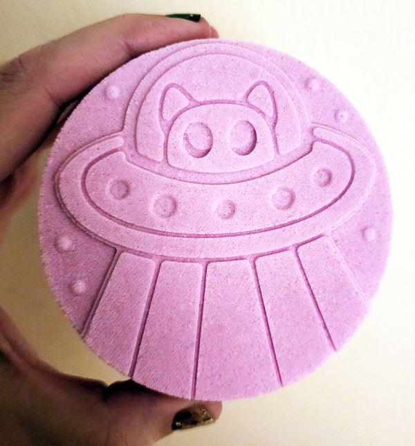 Bath Bomb Mould - digital File - Hybrid Ufo Cute Alien Cat 3D print model_1