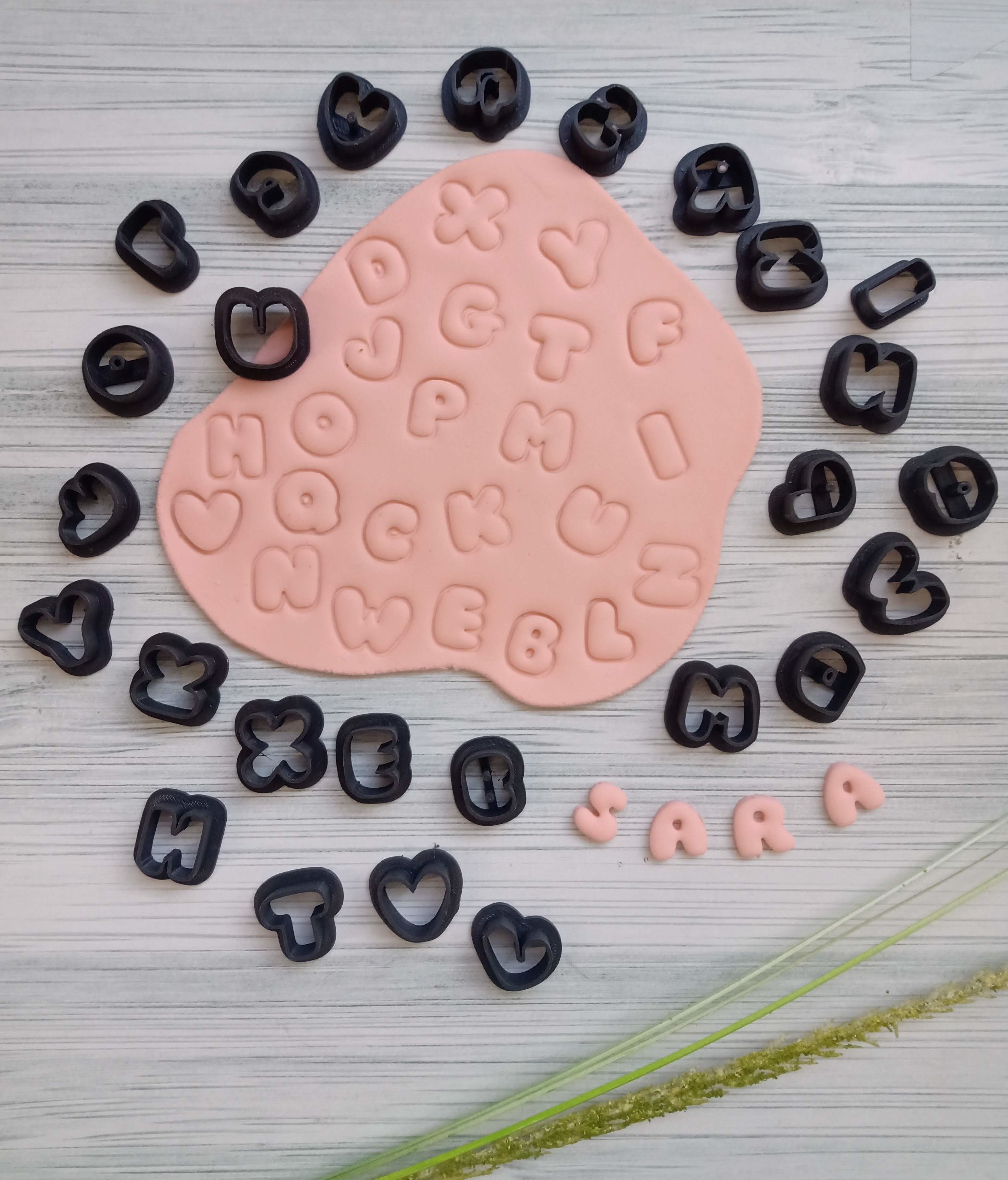 SET CORTANTE ABECEDARIO LETRAS ALFABETO COOKIE 3D print model_1