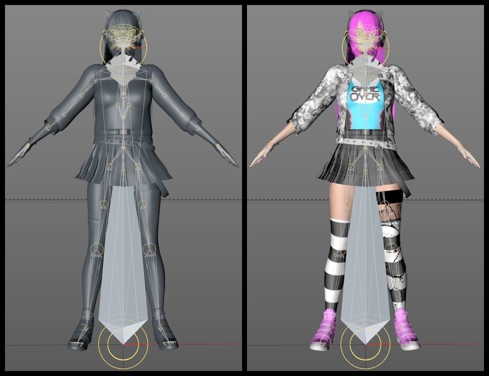 Waifu Gamer E-Girl Streamer 3D model_13