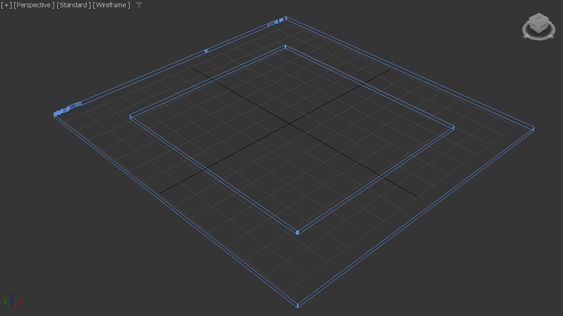 Painting Frame 4 Low-poly 3D model_3