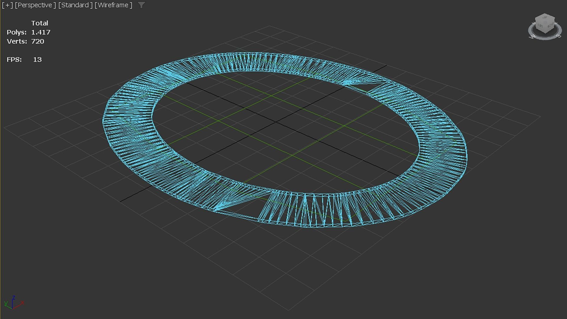 Painting Frame 5 Low-poly 3D model_4