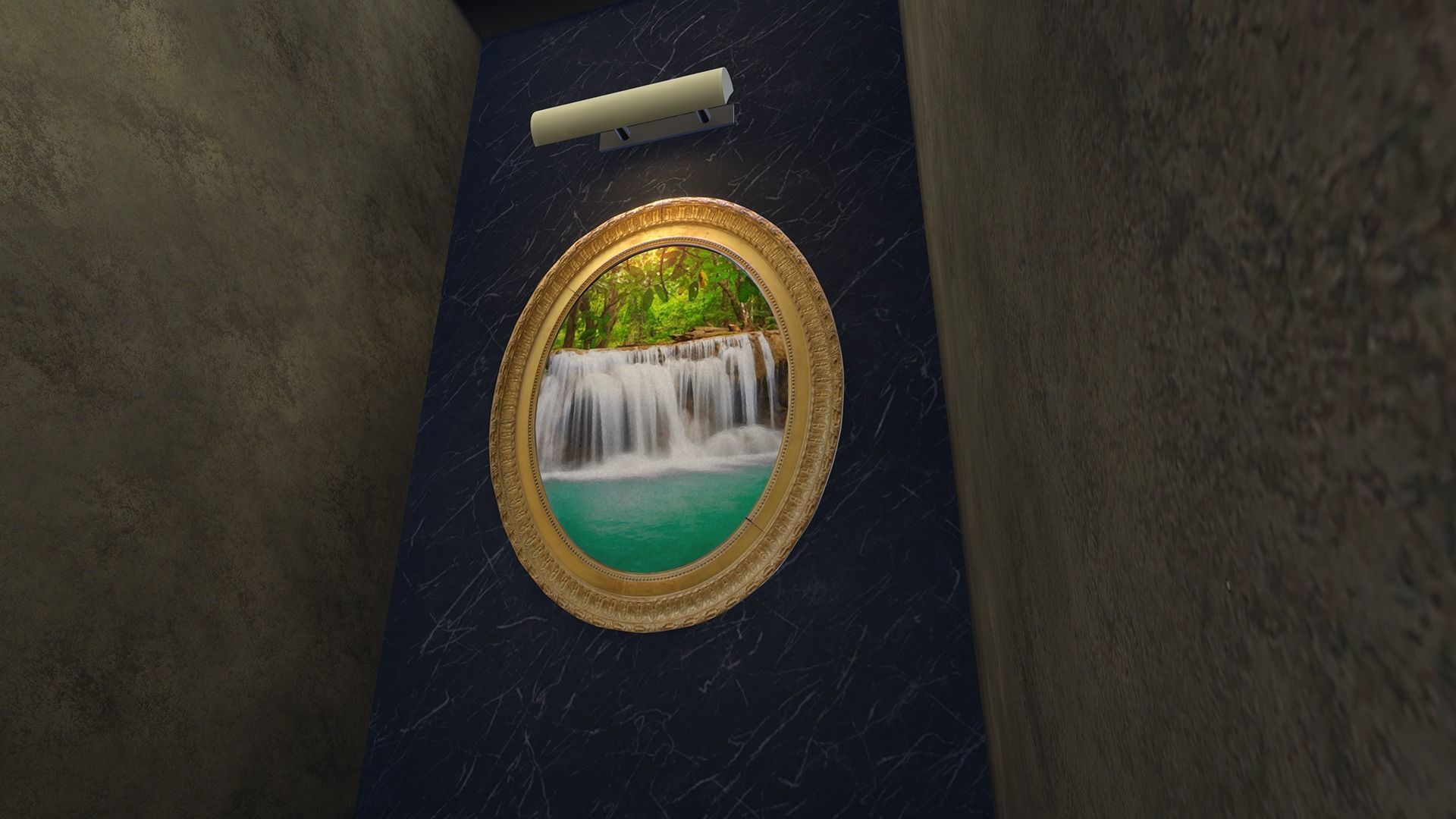 Painting Frame 5 Low-poly 3D model_1