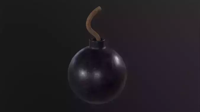 Rounded Bomb 3D Model