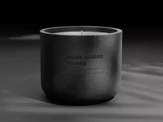 Concrete Scented Candle - Black