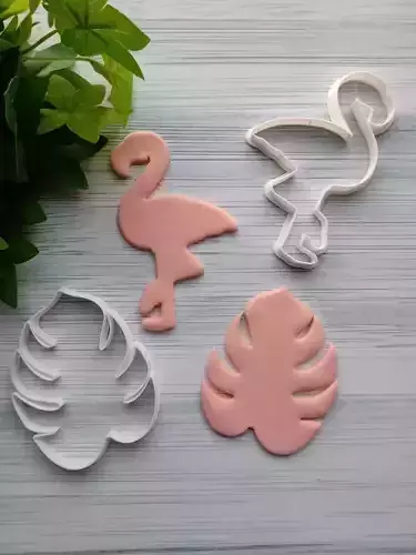 Set x 4 cortantes Tropical FLamenco Cookies