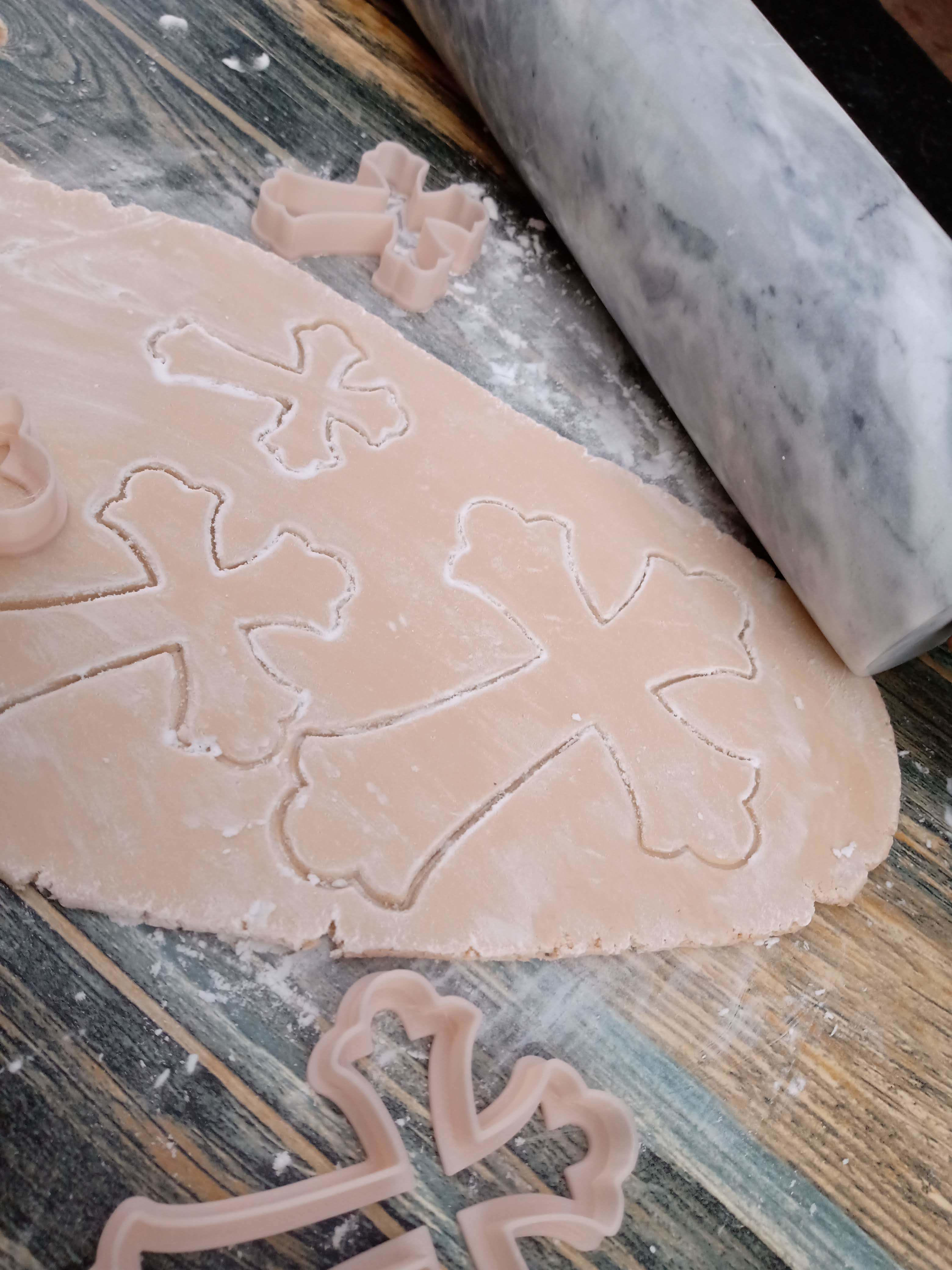 Set Cortantes Cruz Comunion Bautismo COokies 3D print model_4