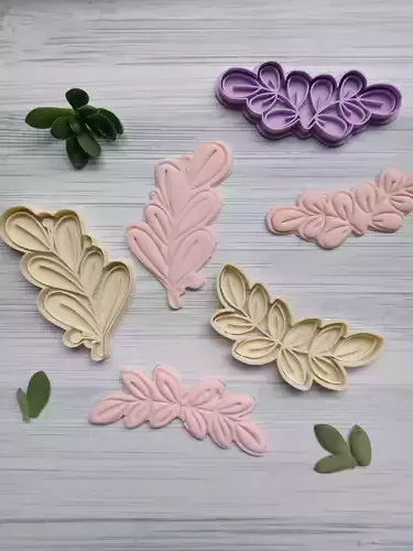 Set x 3 Cortantes Rama Comunion Boda Bautismo Cookies 3D print model
