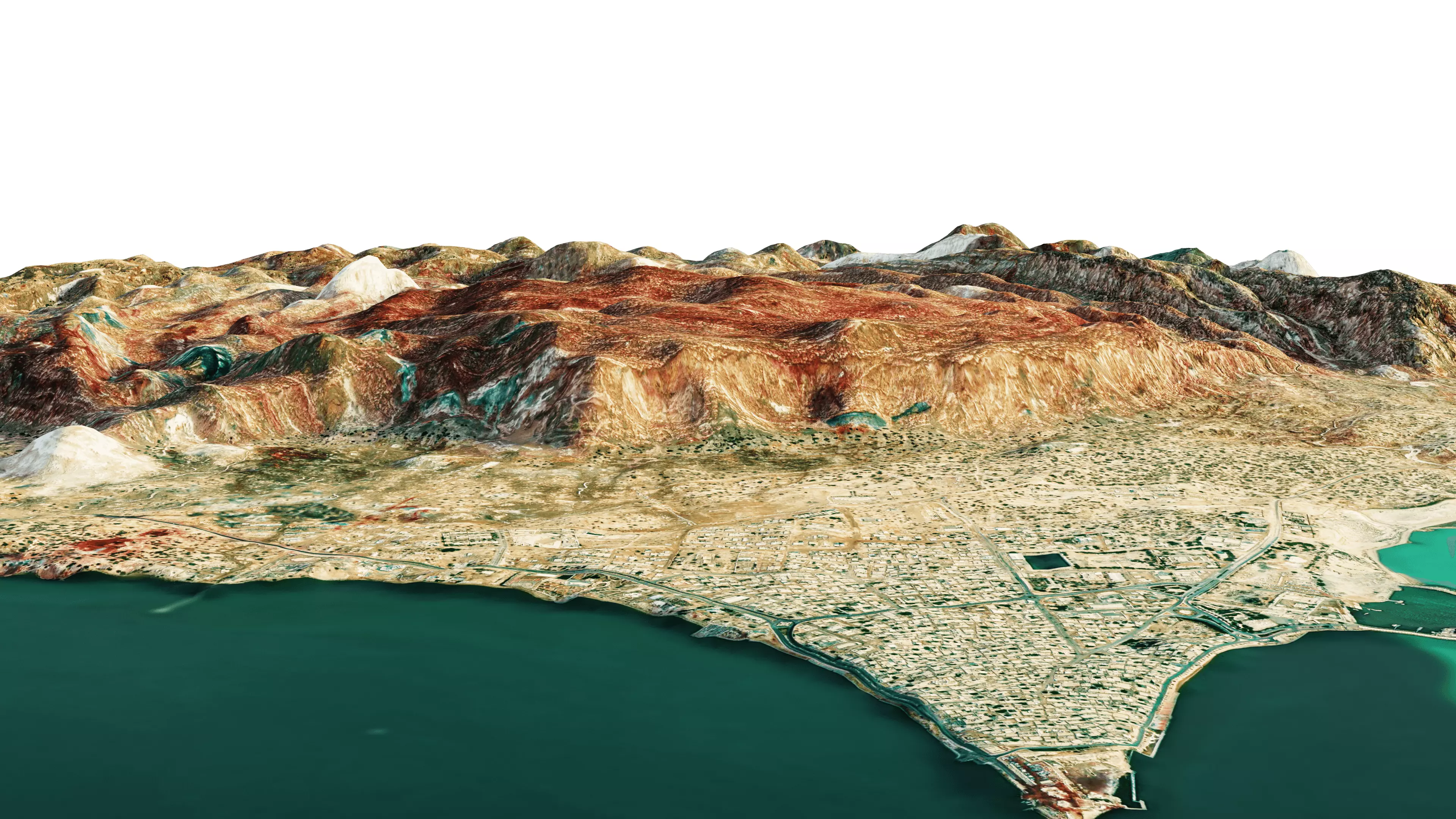 Hormuz Island 3d model terrain 3D model