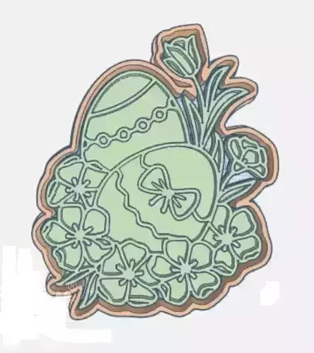 Combo Cortantes Pascua Cookies Galletitas 3D print model