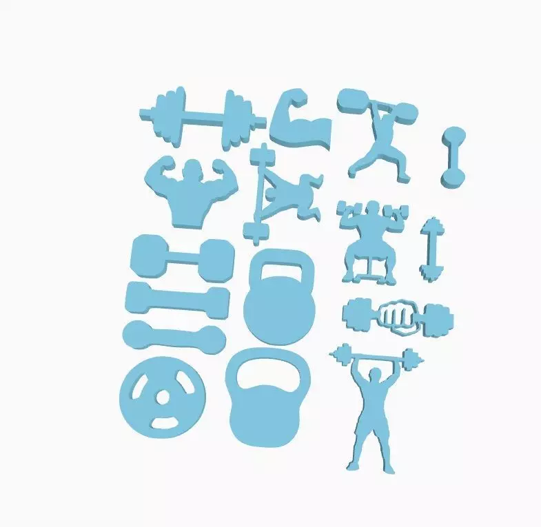 Combo Stamps Sellos Dia del Padre masa porcelana arcilla 3D print model_0