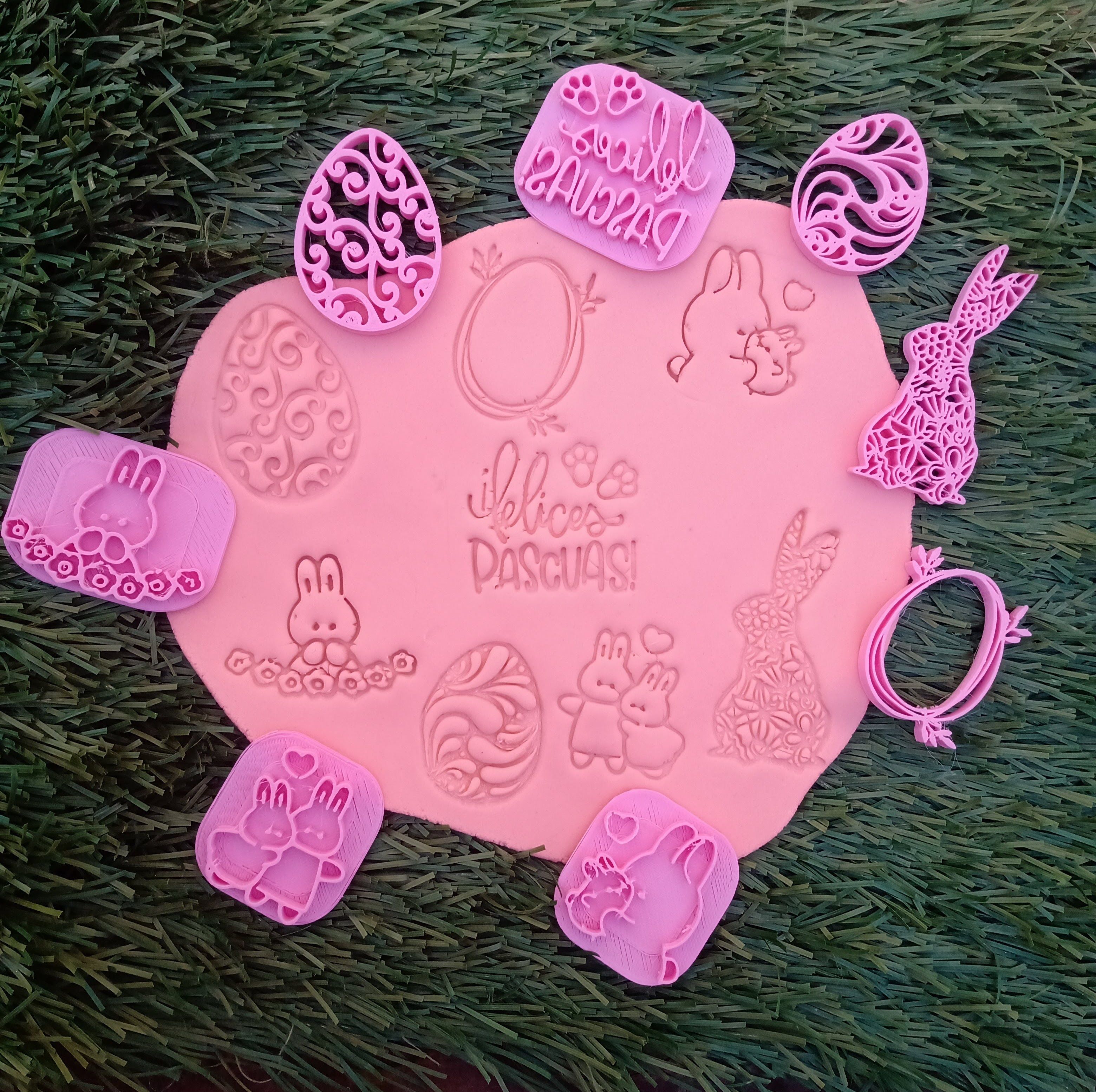 Combo x 5 Set Sello Stamp  3D print model_2