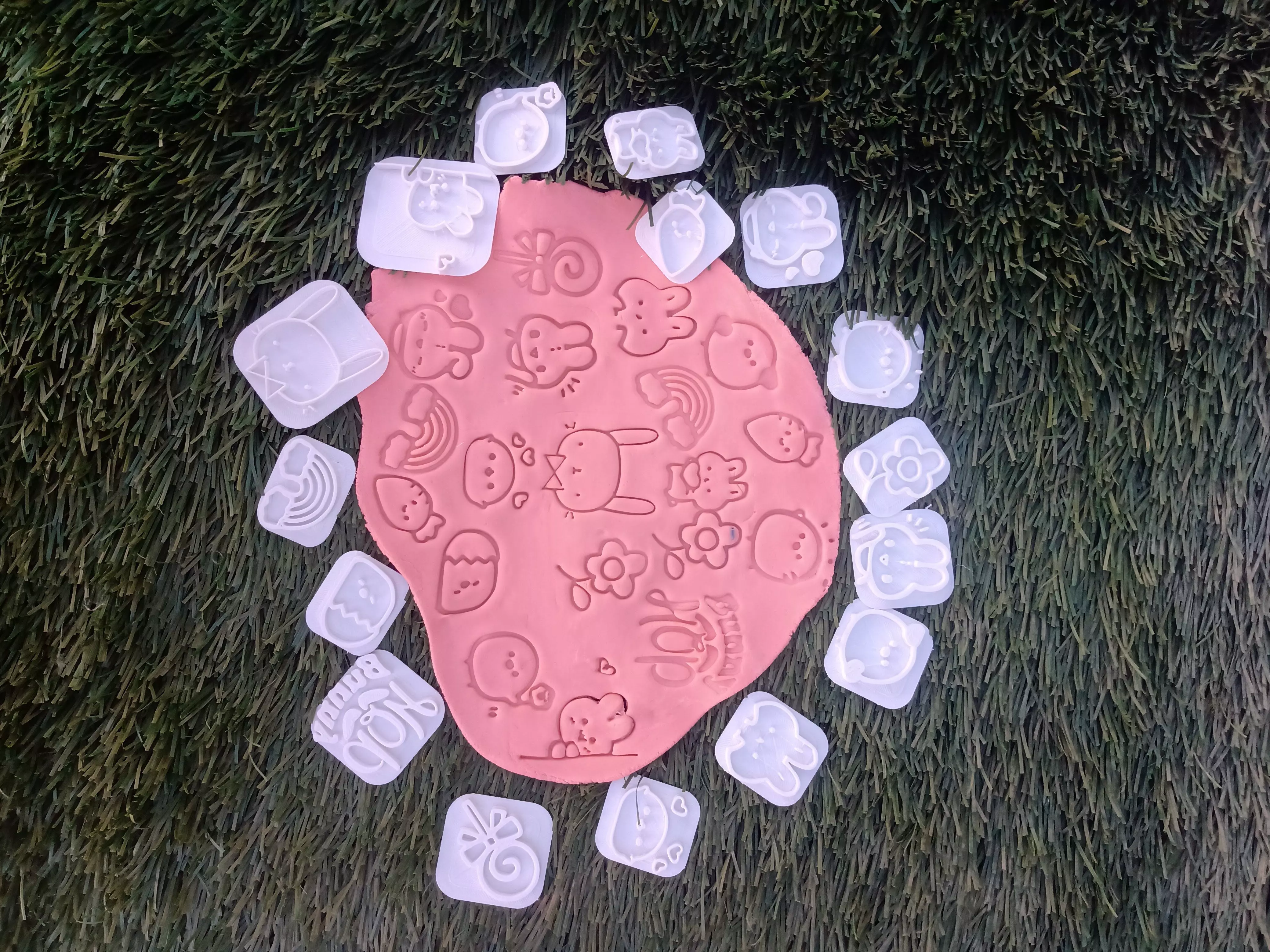 Combo x 5 Set Sello Stamp  3D print model_0