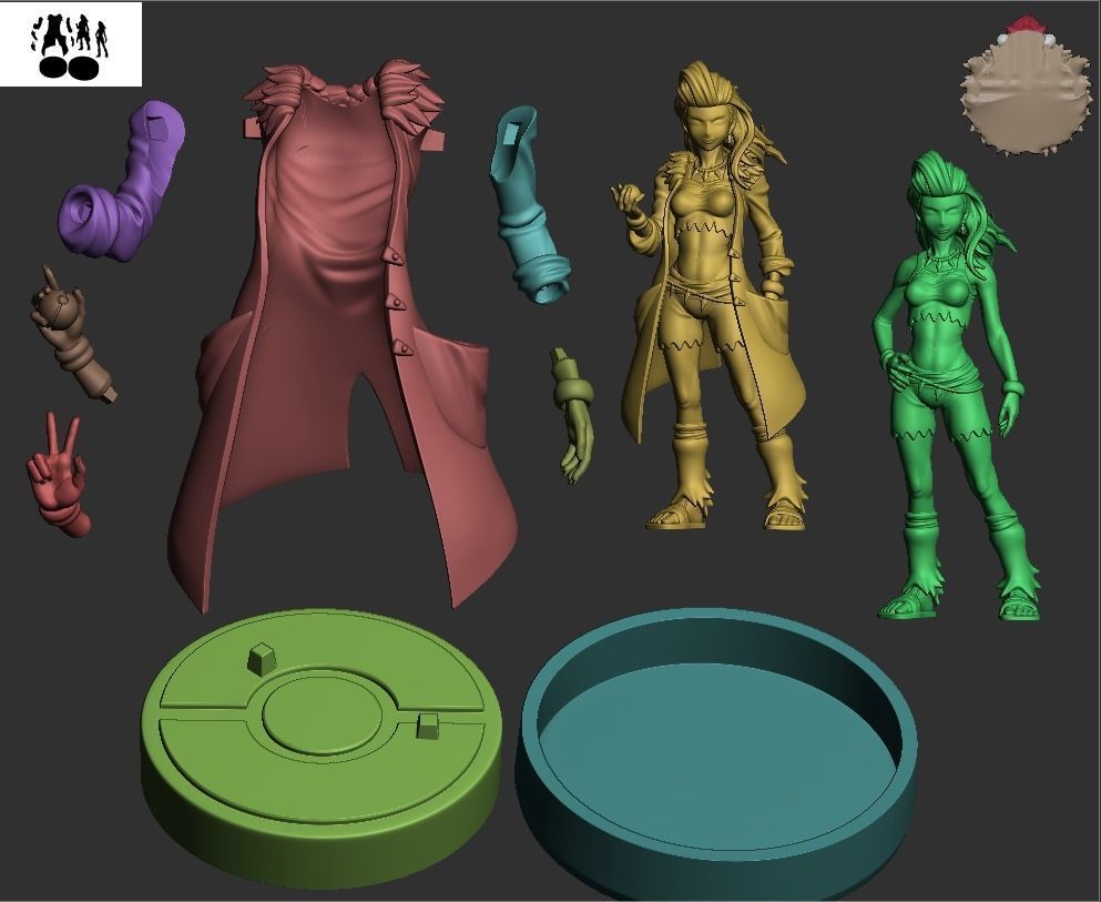 Professor Sada - Pokemon 3D print model_13