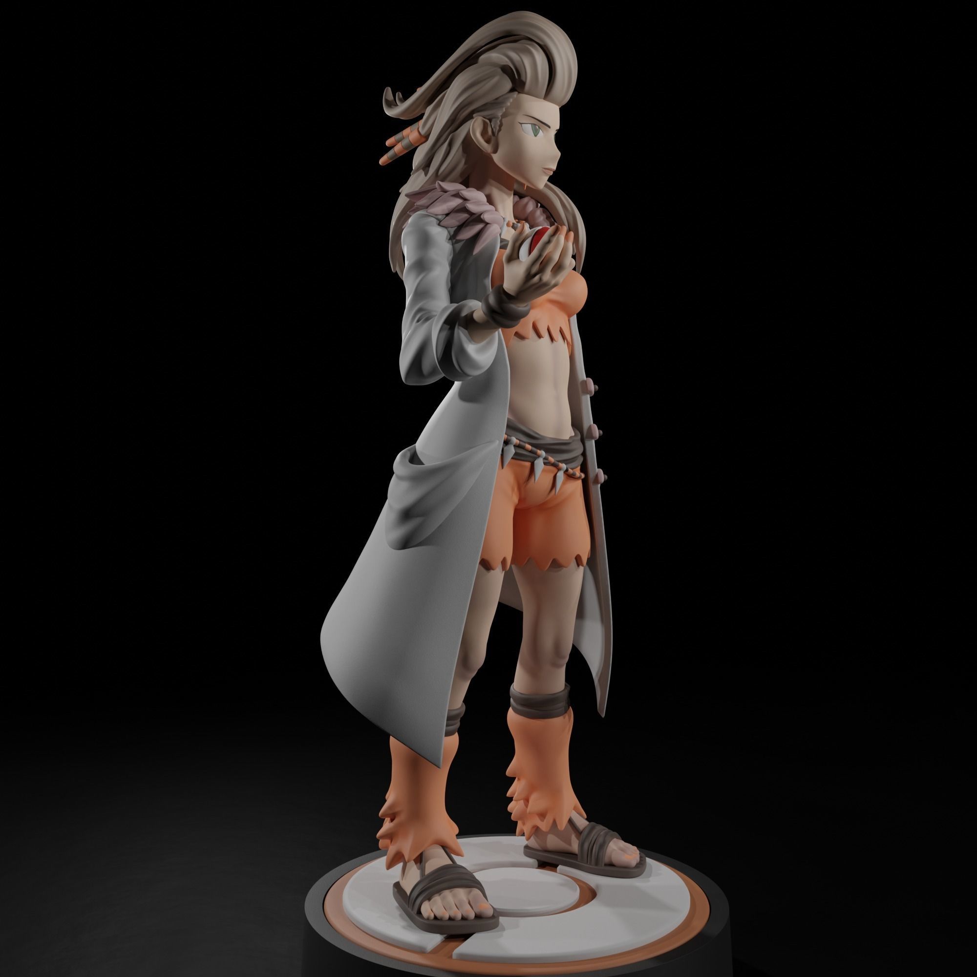 Professor Sada - Pokemon 3D print model_4