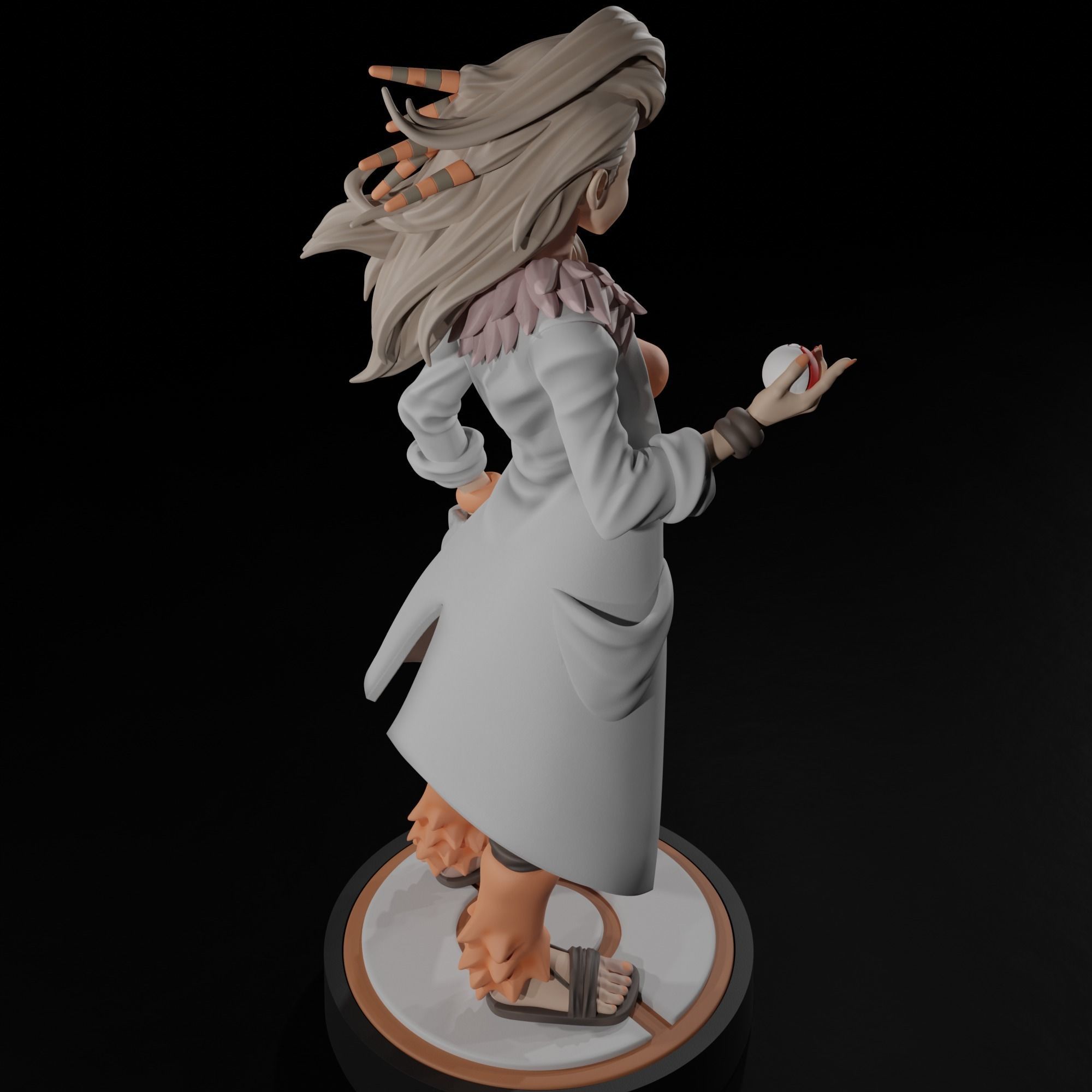 Professor Sada - Pokemon 3D print model_3