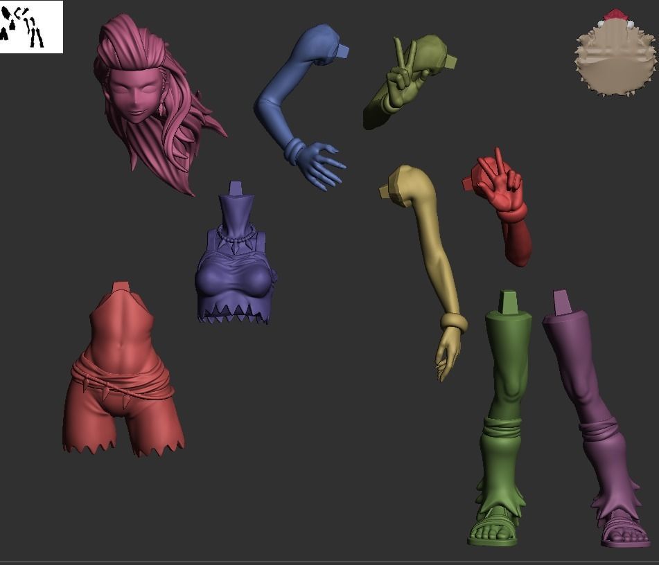 Professor Sada - Pokemon 3D print model_12