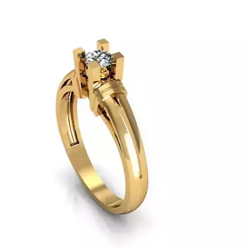 Single Diamond Wedding Ring For Women