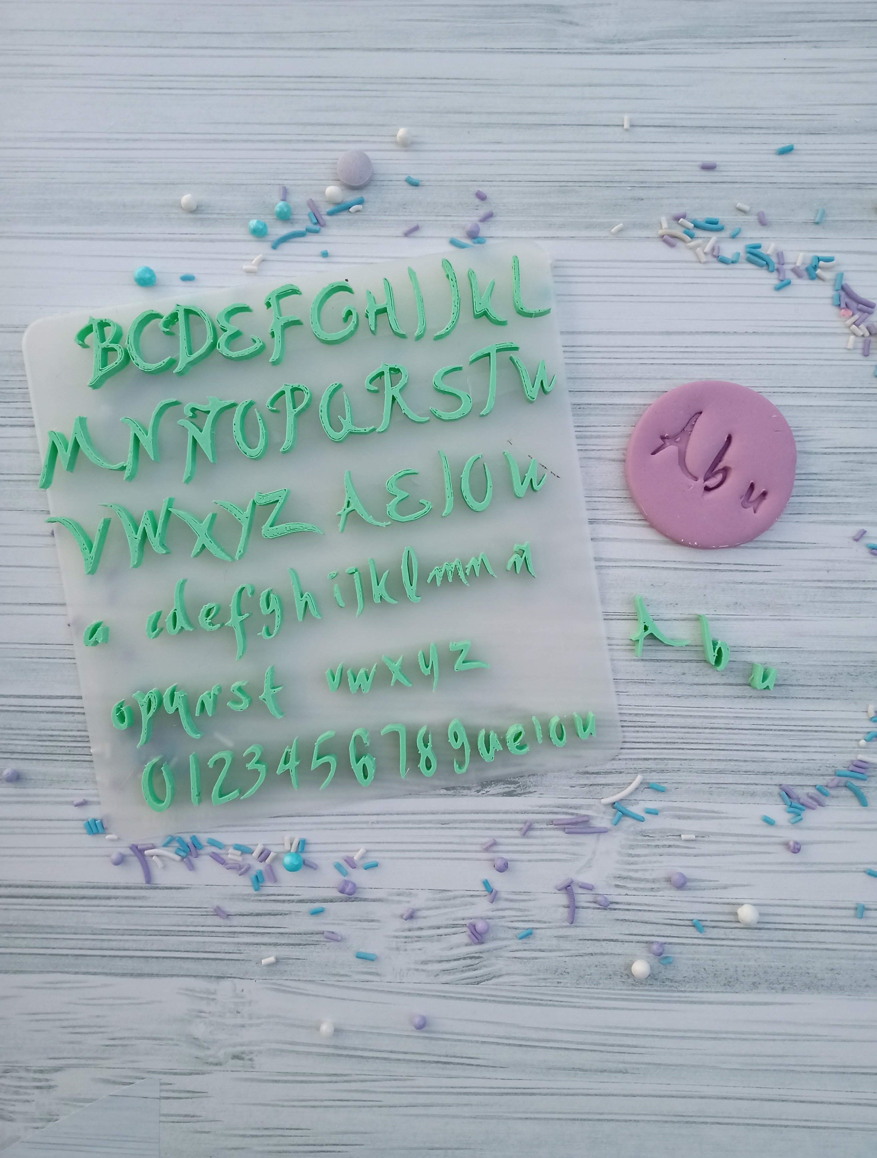 Pack Stamps Numericos y letras varios modelos Sellos 3D print model_6