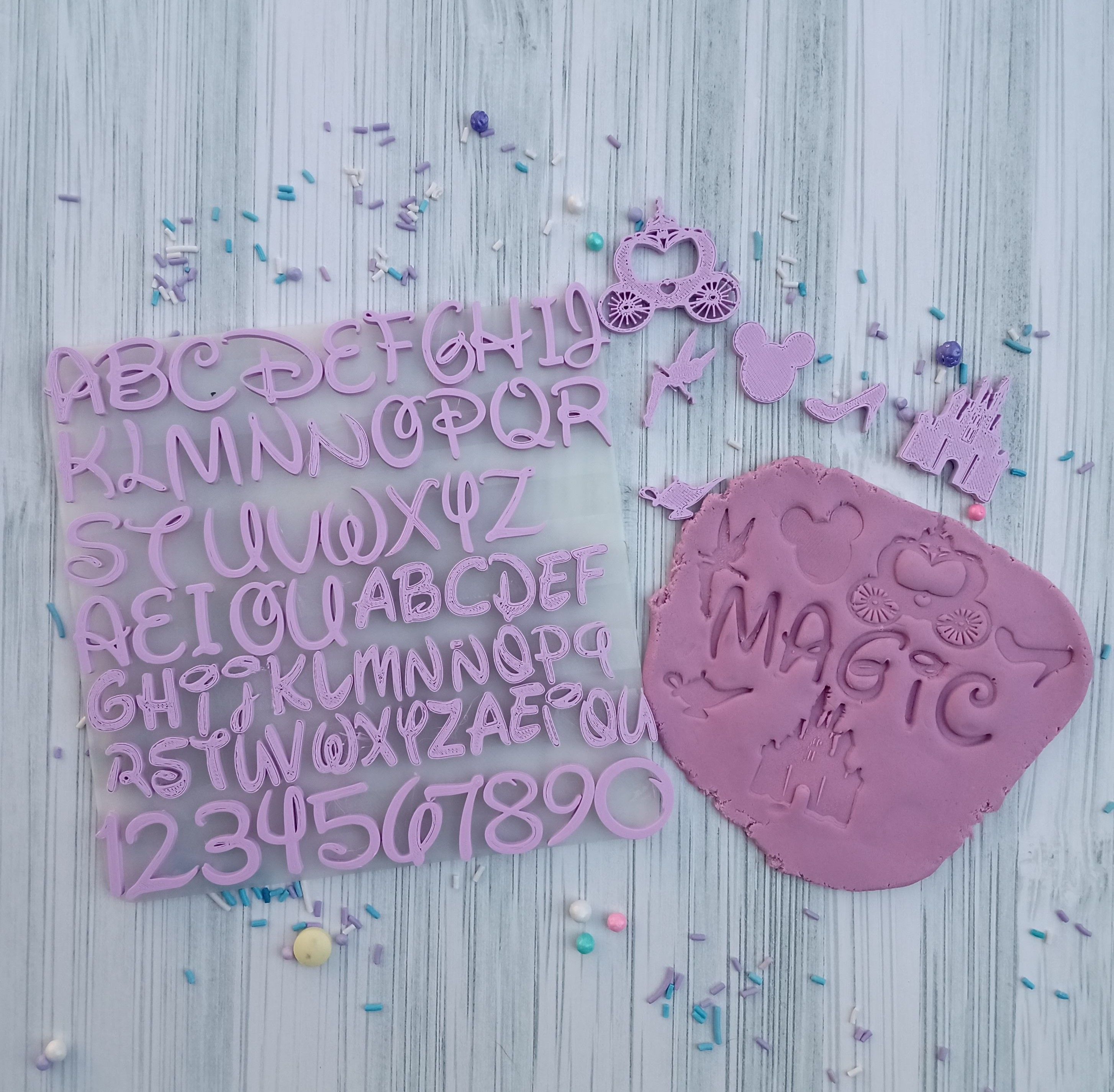 Pack Stamps Numericos y letras varios modelos Sellos 3D print model_8