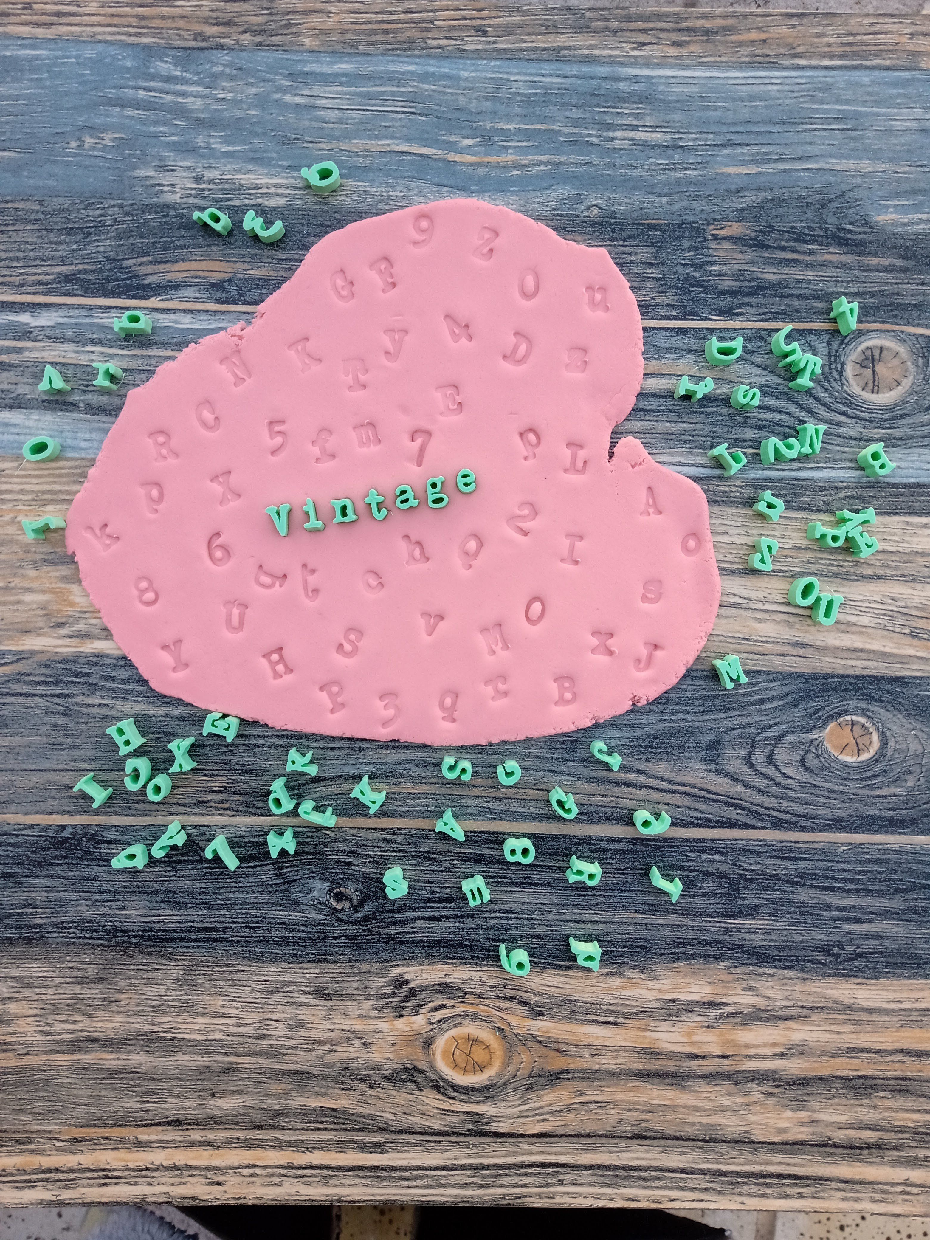 Pack Stamps Numericos y letras varios modelos Sellos 3D print model_11